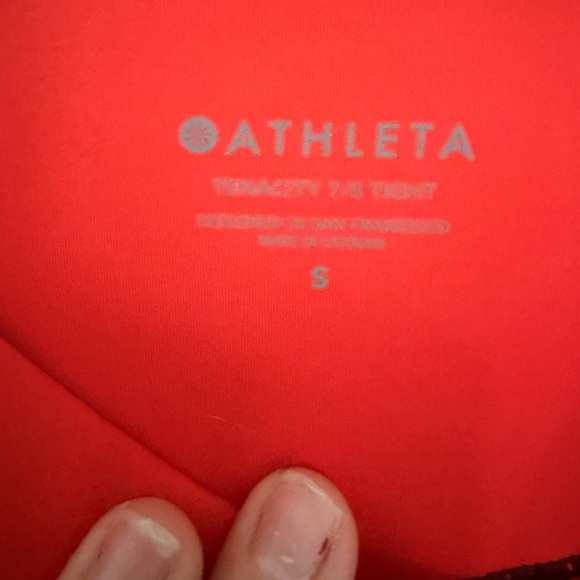 Athleta Tenacity 7/8 Tight PowerLift Antique Burgundy Mesh Panels Size S - Picture 11 of 11
